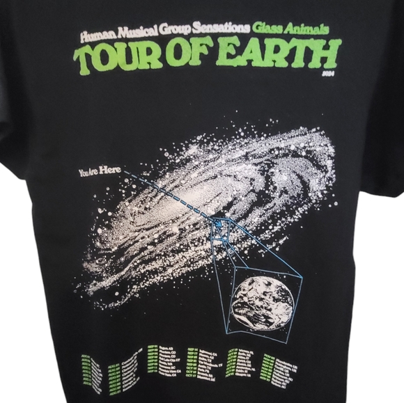 🆕️ Glass Animals Official Merchandise Tour of Earth Graphic Tee - Picture 6 of 8